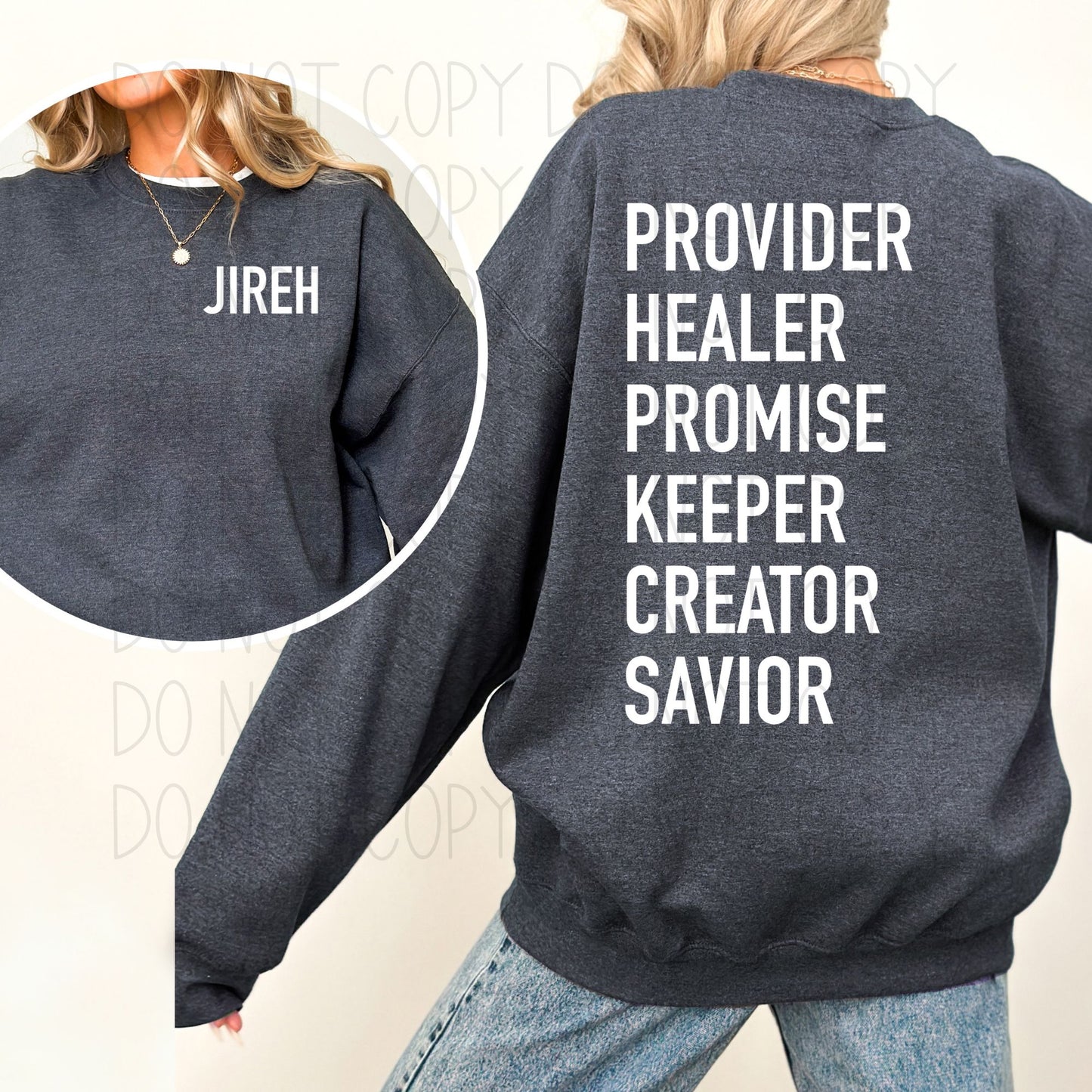 Jireh-Provider Healer Promise Keeper Creator Savior- DTF Transfer
