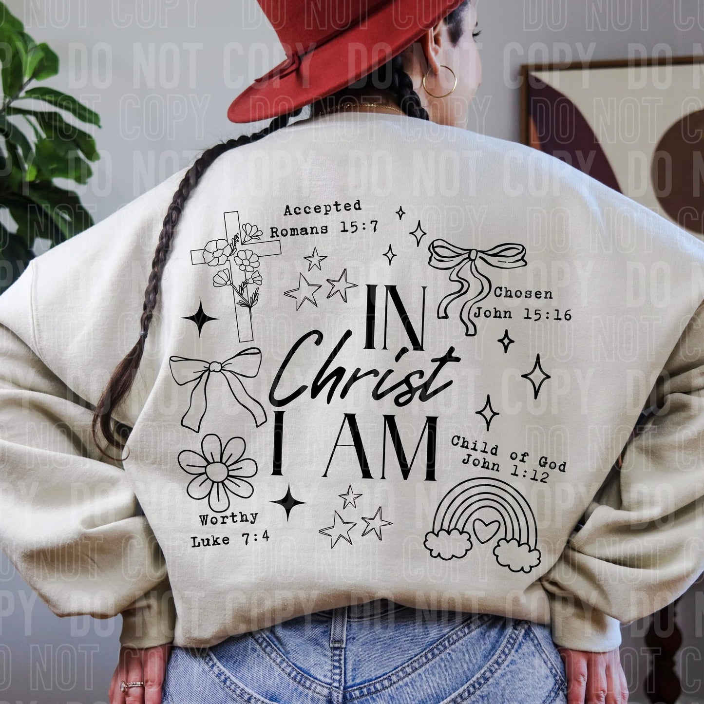 In Christ I am - DTF Transfer