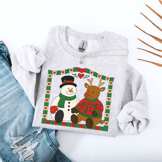Snowman Reindeer Grandma's Closet- DTF Transfer