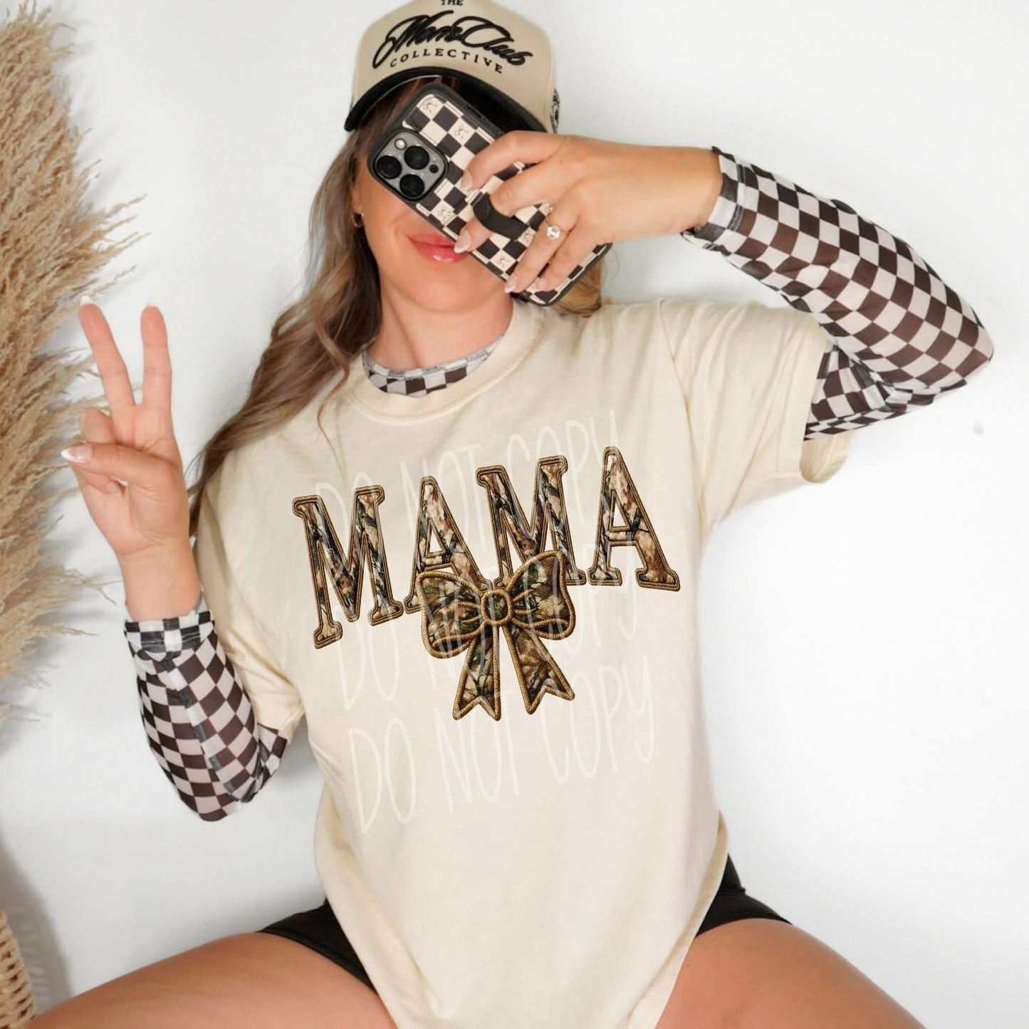 Mama Camo Bow- DTF Transfer