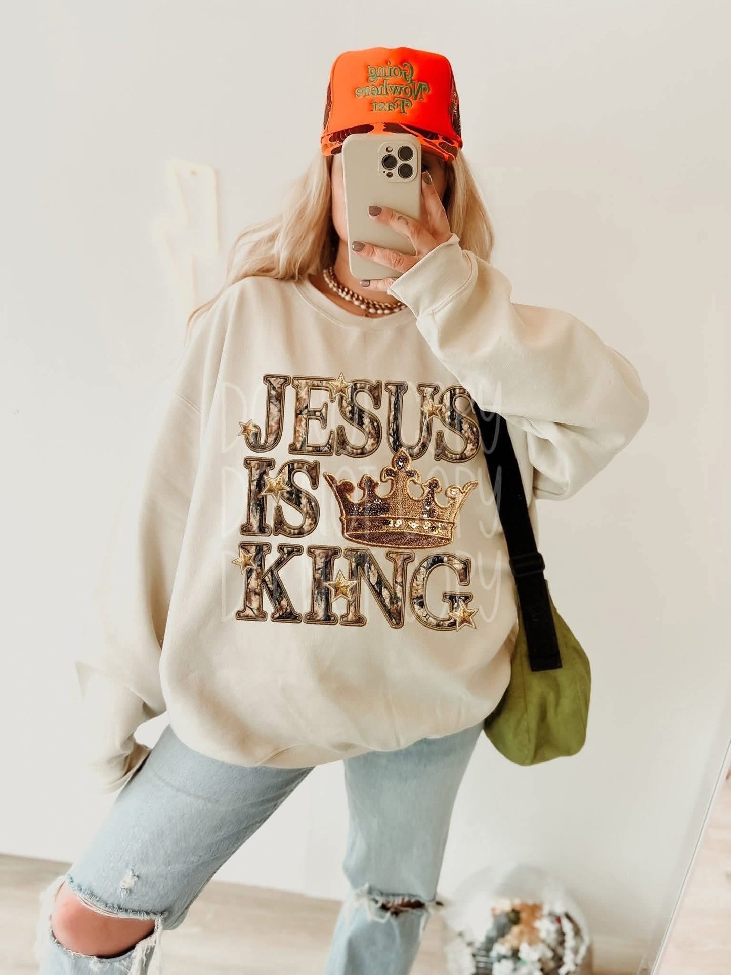 Jesus is King Camo- DTF Transfer
