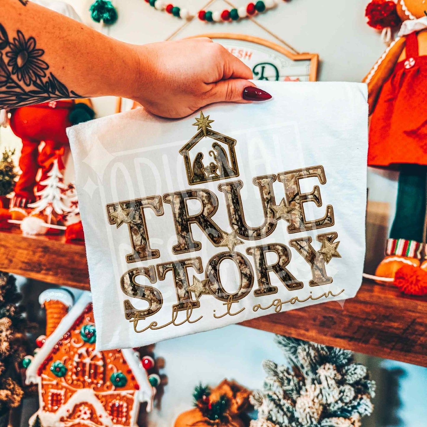 True story tell it again Camo- DTF Transfer