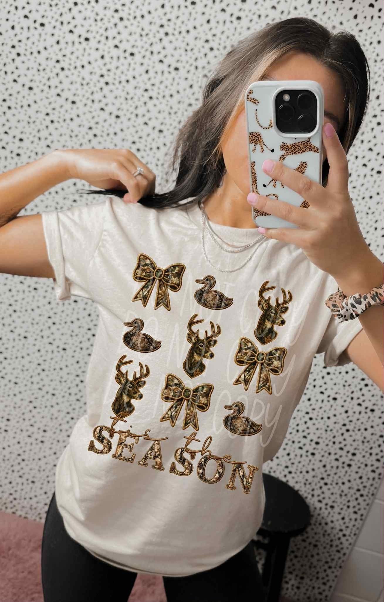 Tis the season Camo- DTF Transfer