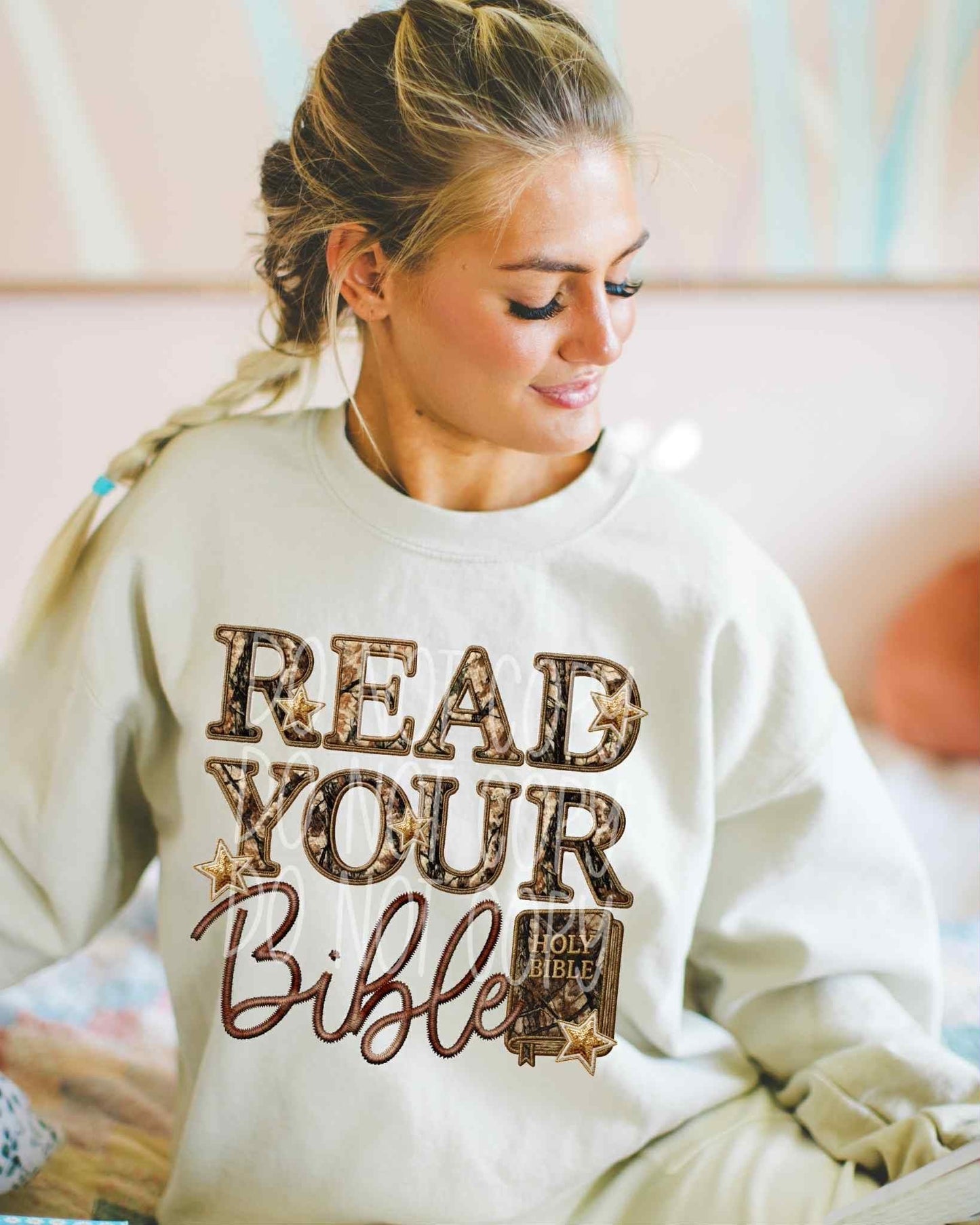 Read your Bible Camo- DTF Transfer