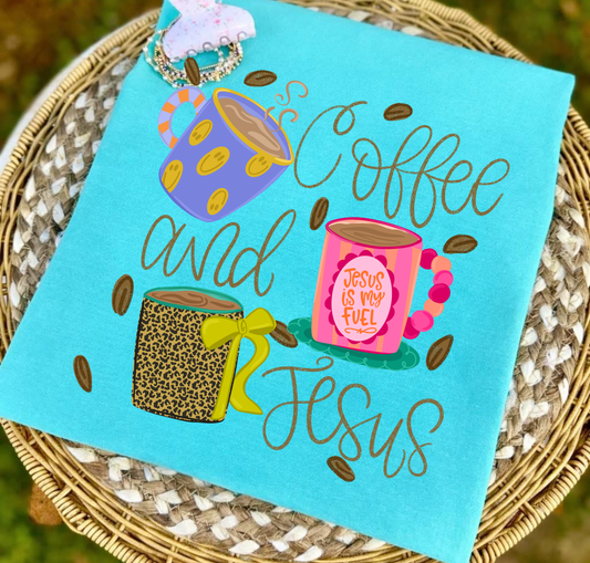 Coffee and Jesus - DTF Transfer