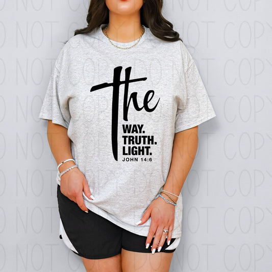 The way the truth the light John 14:6- DTF Transfer