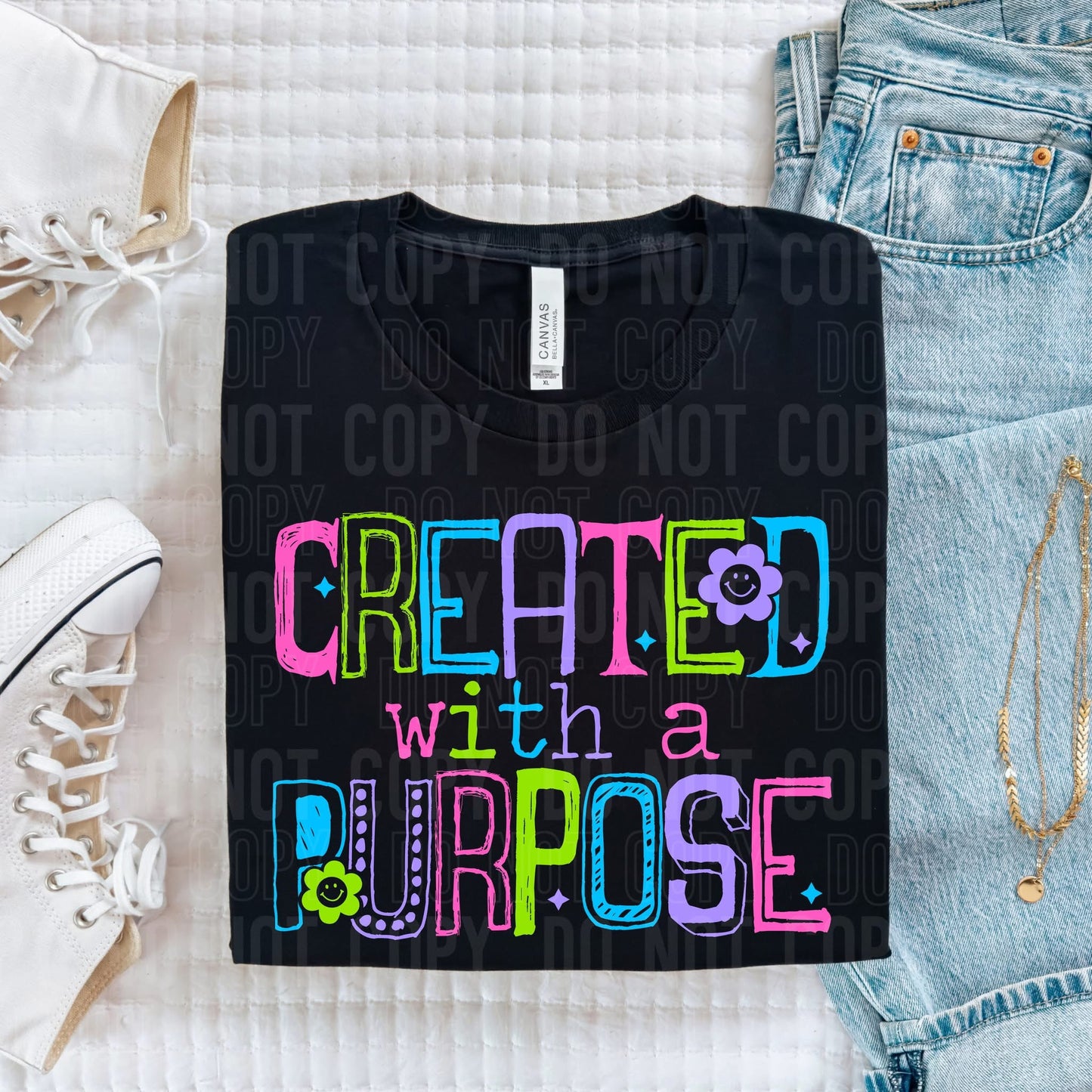 Created with a purpose- DTF Transfer