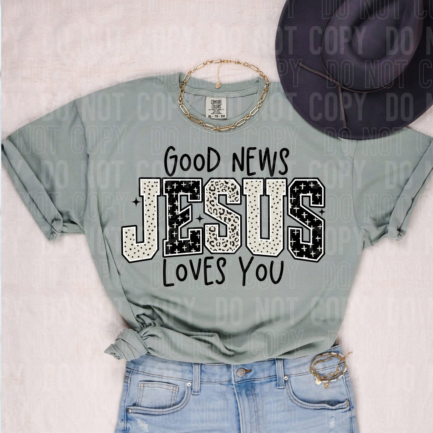 Good news Jesus loves you- DTF Transfer