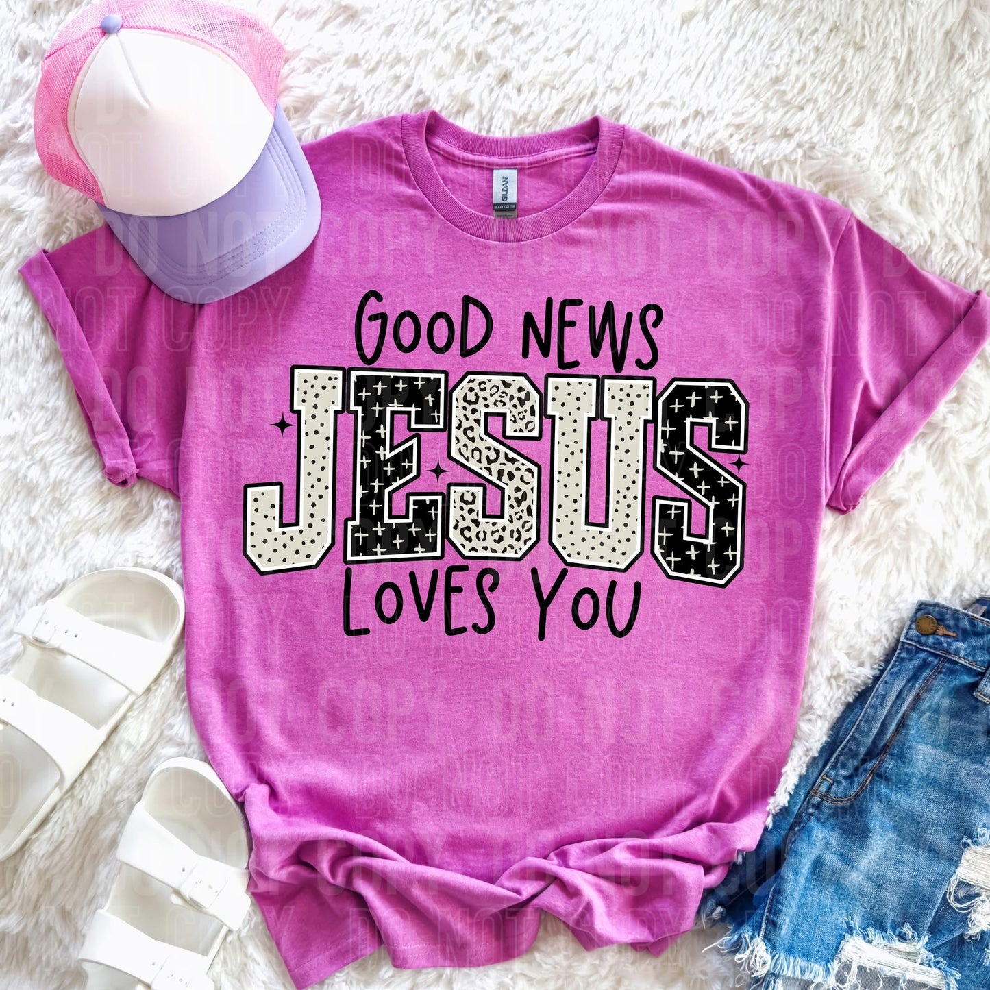 Good news Jesus loves you- DTF Transfer