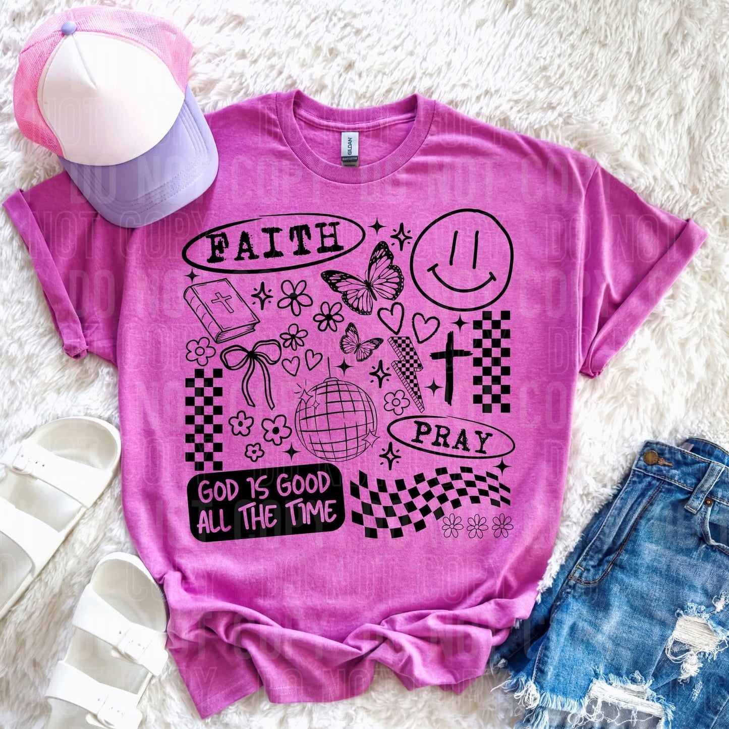 Faith- God is good all the time-doodle-DTF Transfer