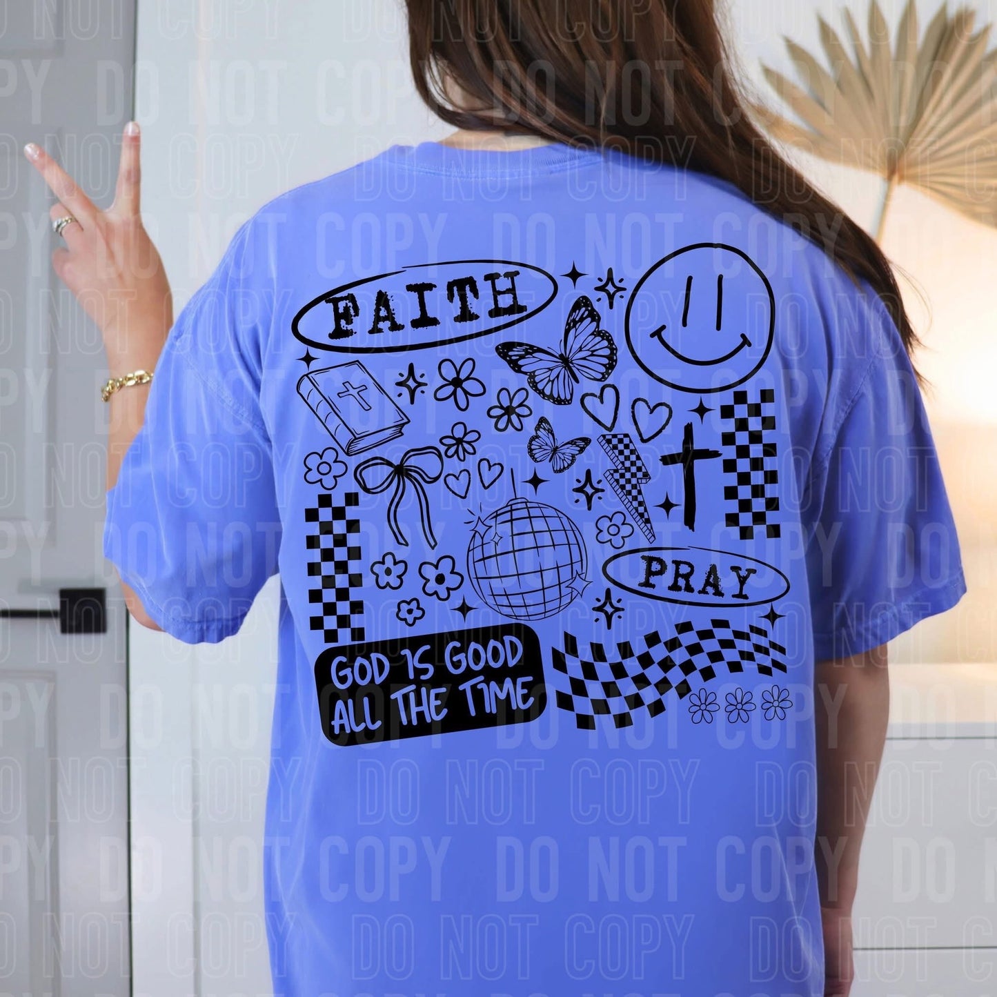 Faith- God is good all the time-doodle-DTF Transfer