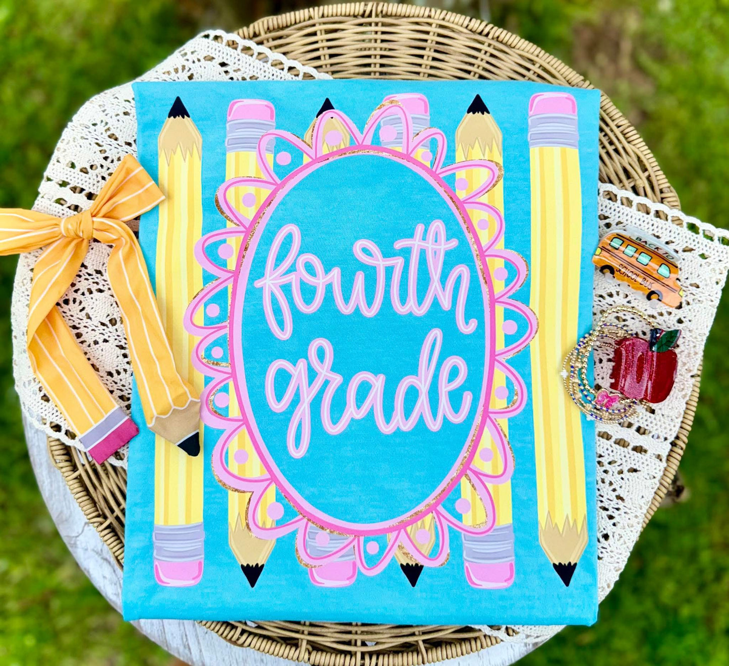 Pencil striped ——-grade- DTF Transfer