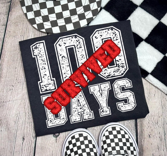 Survived 100 Days- DTF Transfer