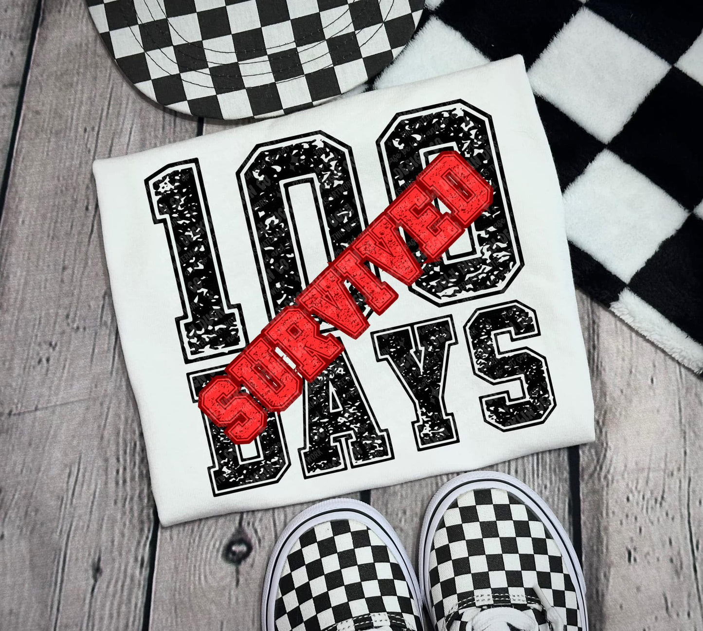 Survived 100 Days- DTF Transfer
