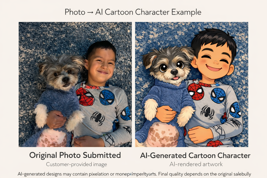 AI Cartoon Character DTF-Transfer