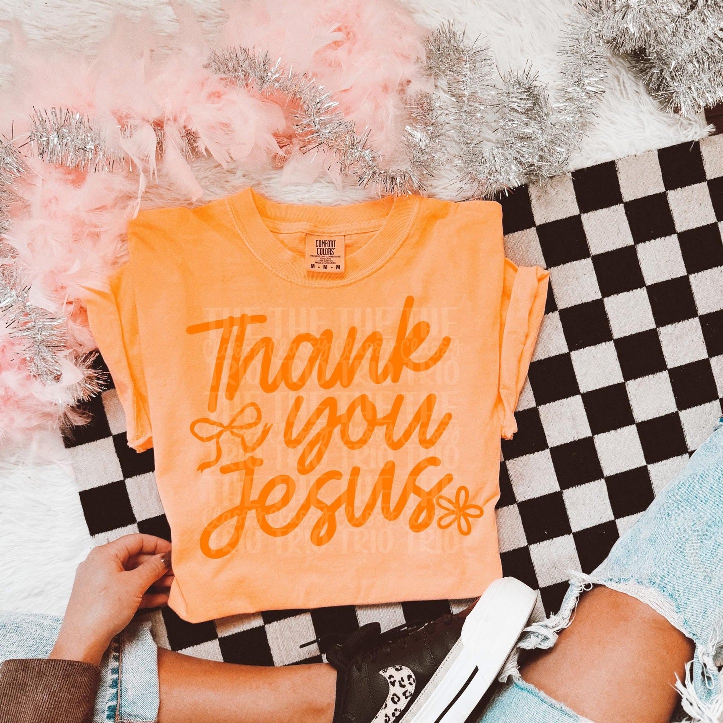 Thank you Jesus- Multi Color- DTF Transfer