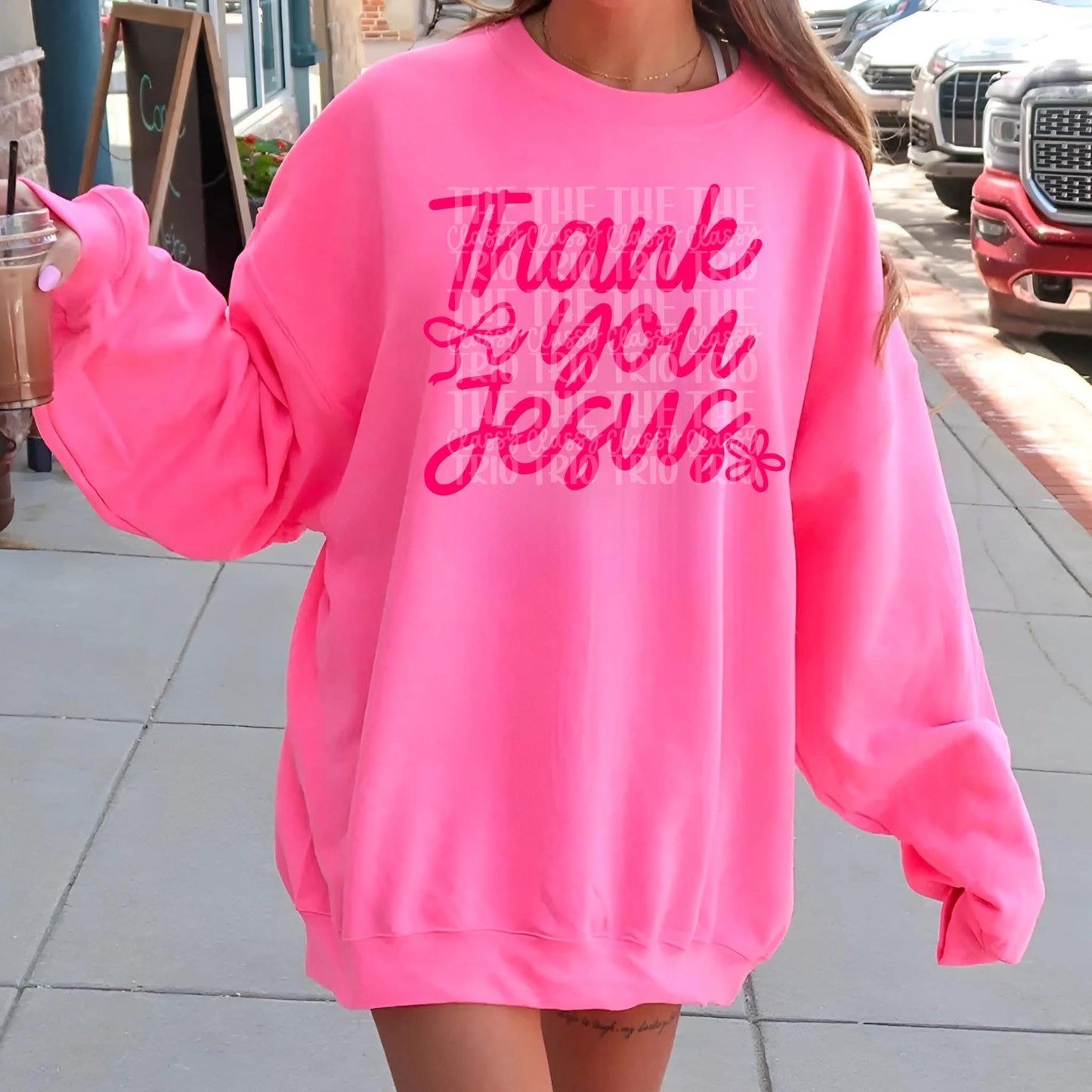 Thank you Jesus- Multi Color- DTF Transfer