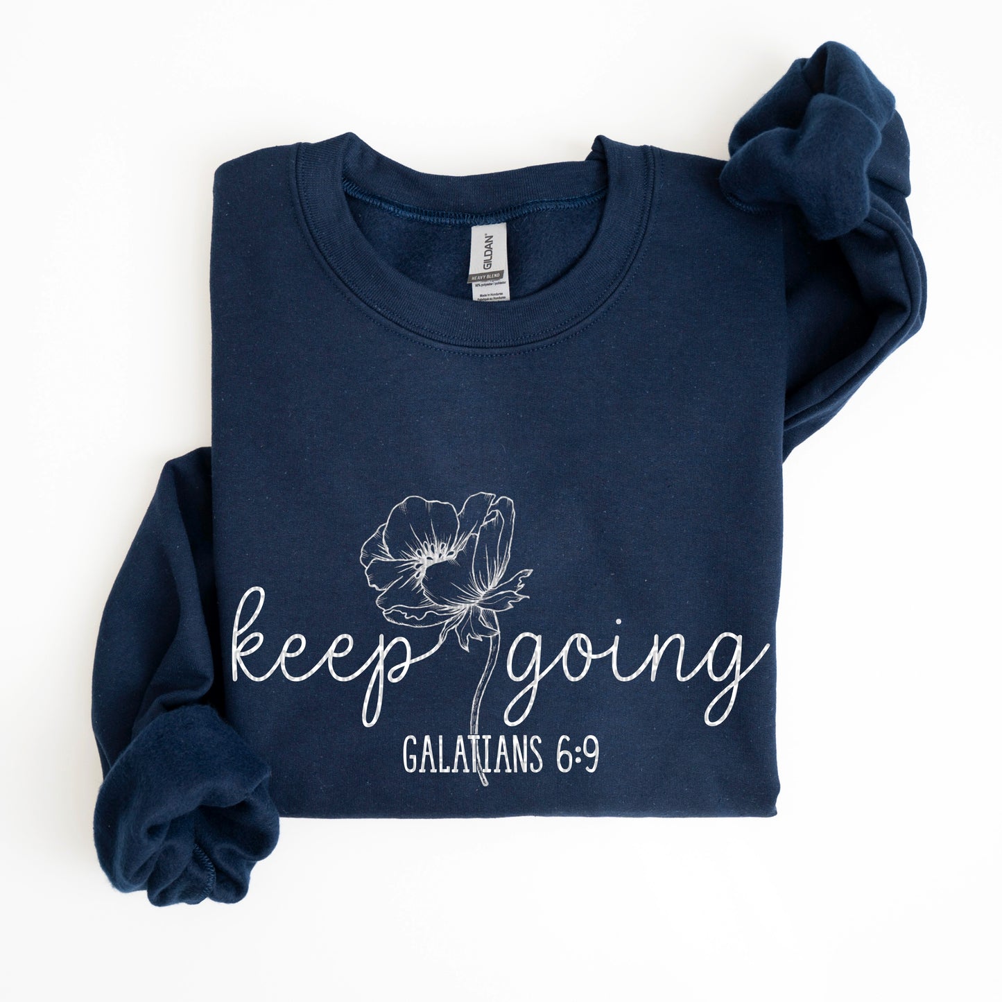 Keep going Galatians 6:9- Screenprint transfer