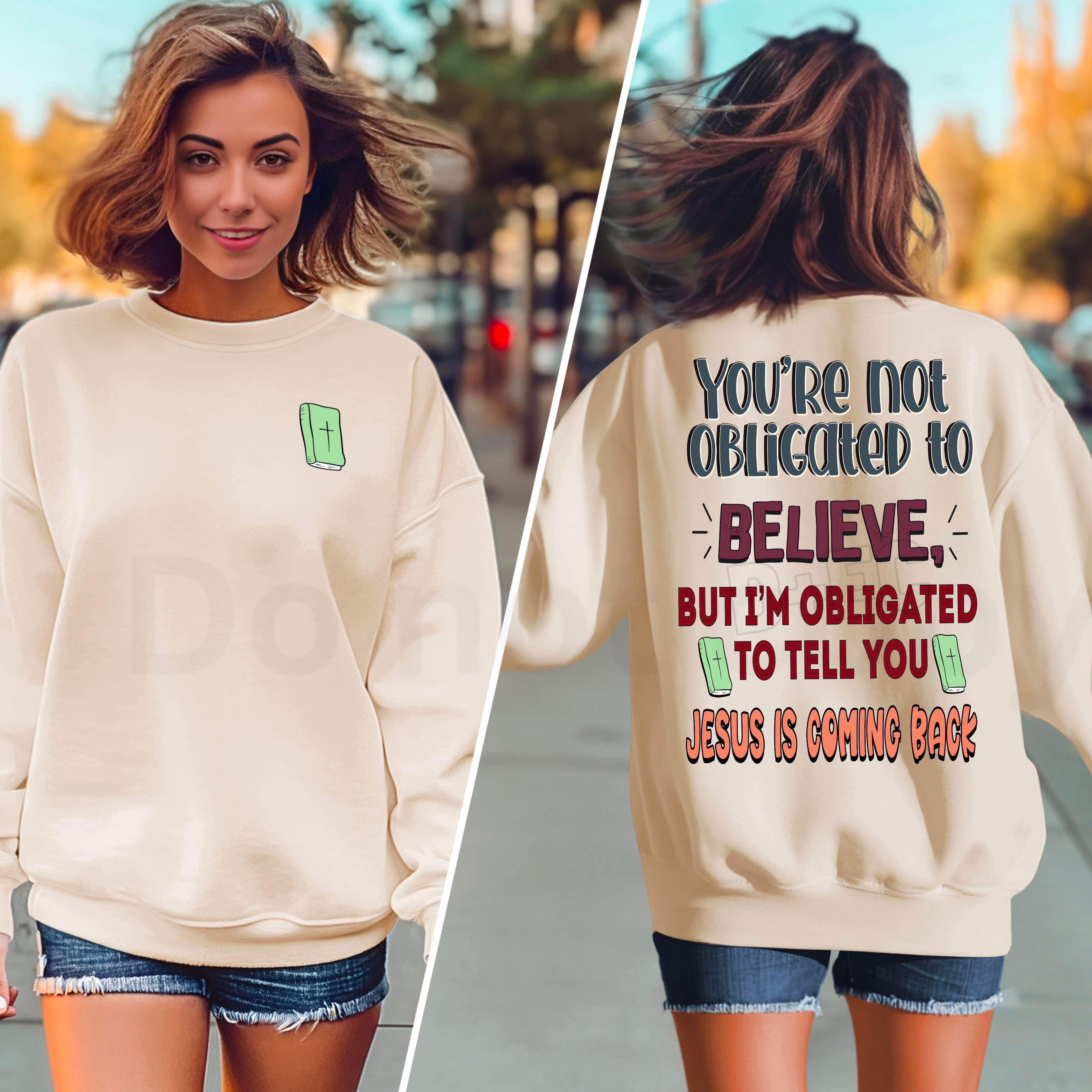 You’re not obligated to believe but I’m obligated to tell you Jesus is ...