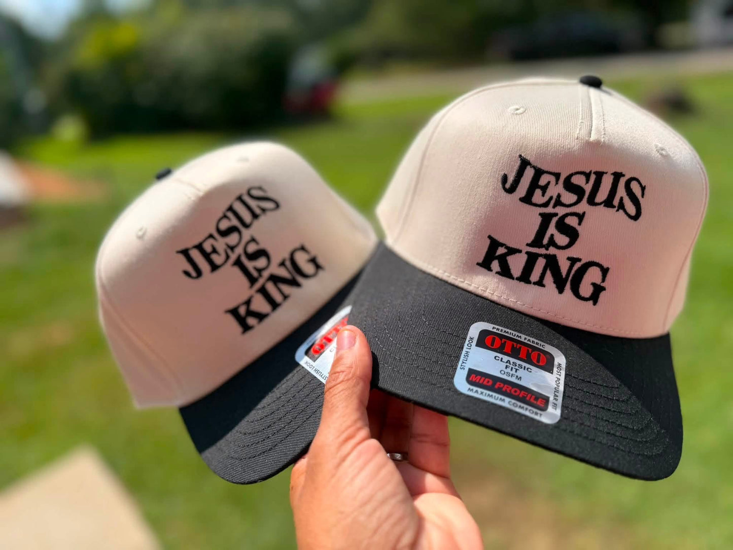 Jesus Is King Embroidered Hat