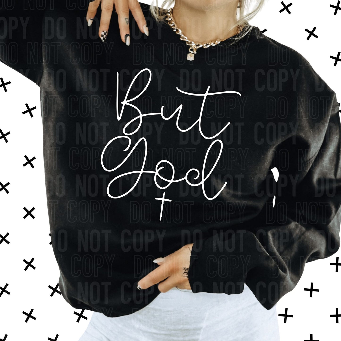 But God-screenprint transfer