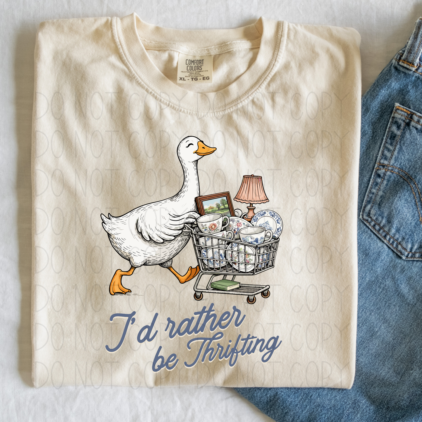 I’d rather be thrifting-  DTF Transfer