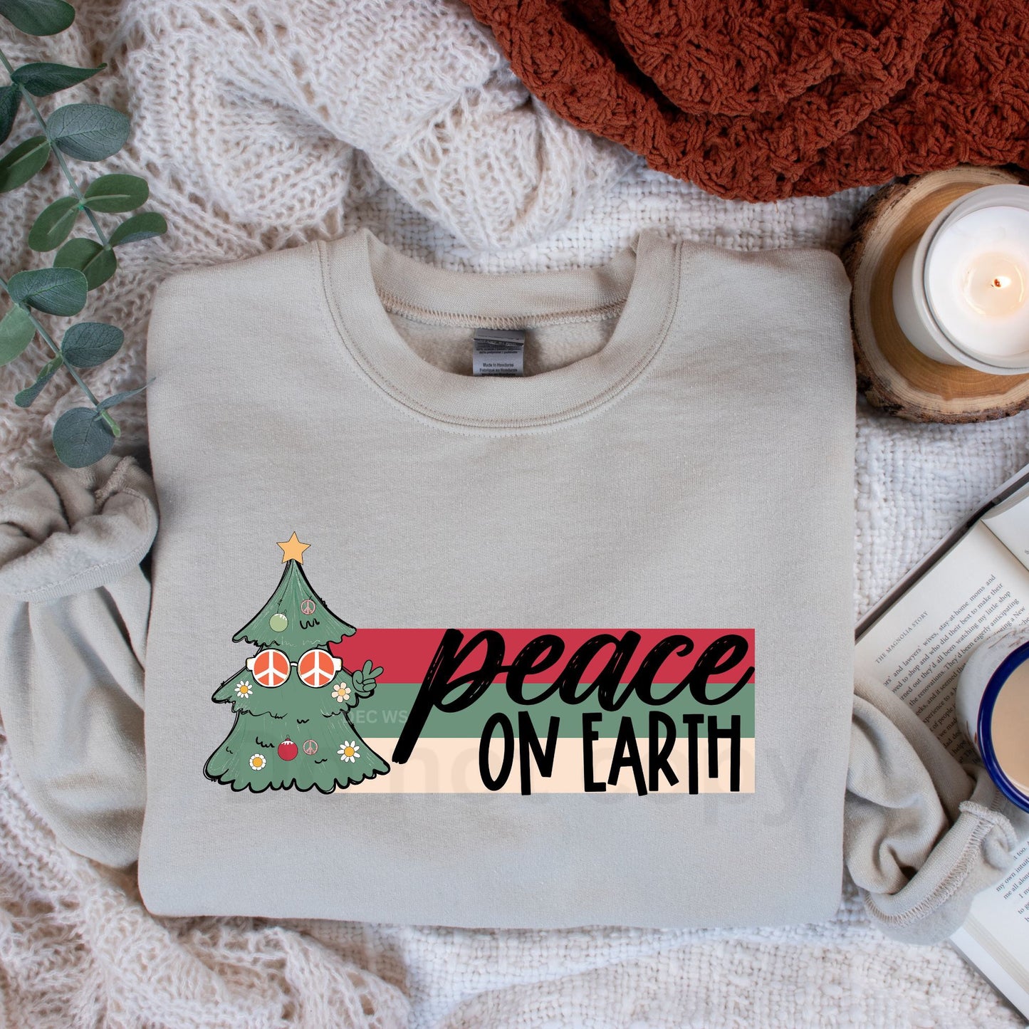 Peace on Earth-dtf transfer