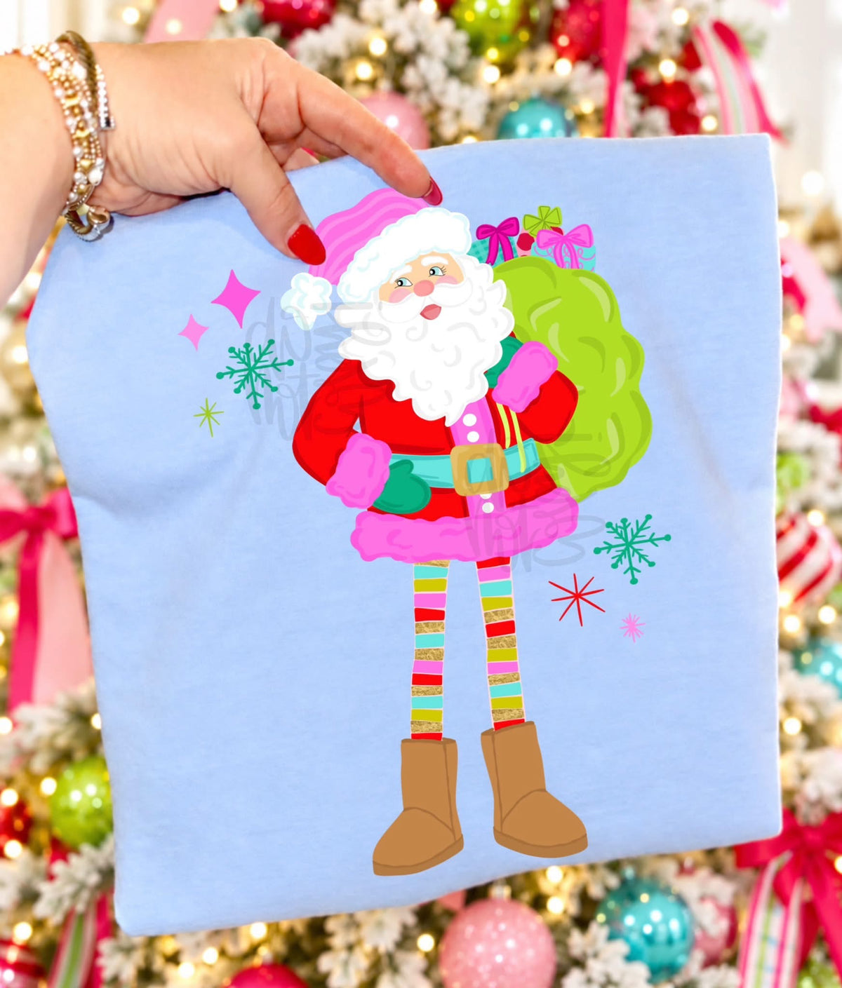 Long Leg Santa - DTF Transfer