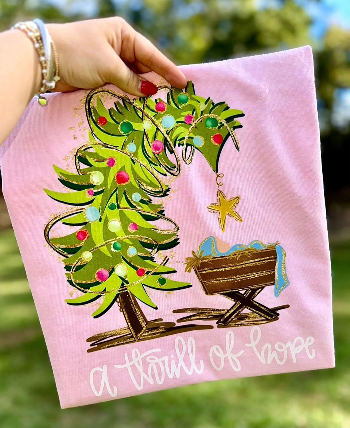 Tinsel Tree A Thrill Of Hope - DTF Transfer