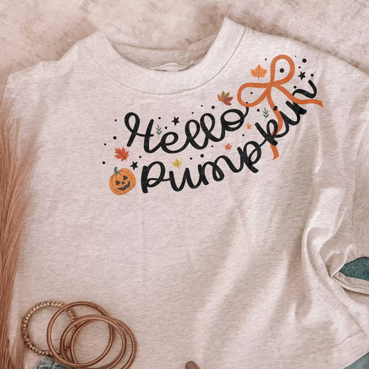 Hello Pumpkin Neck - DTF Transfer