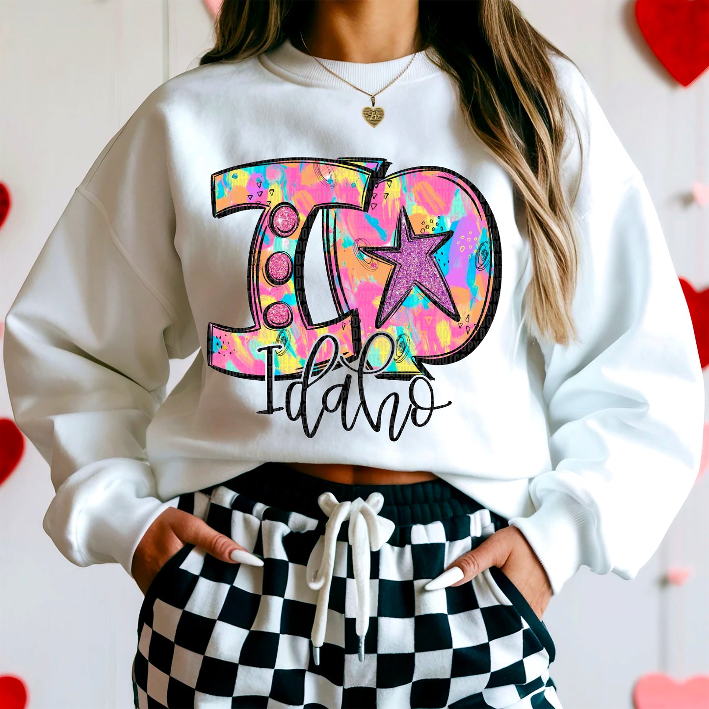 Neon Splashes 50 States- DTF Transfer