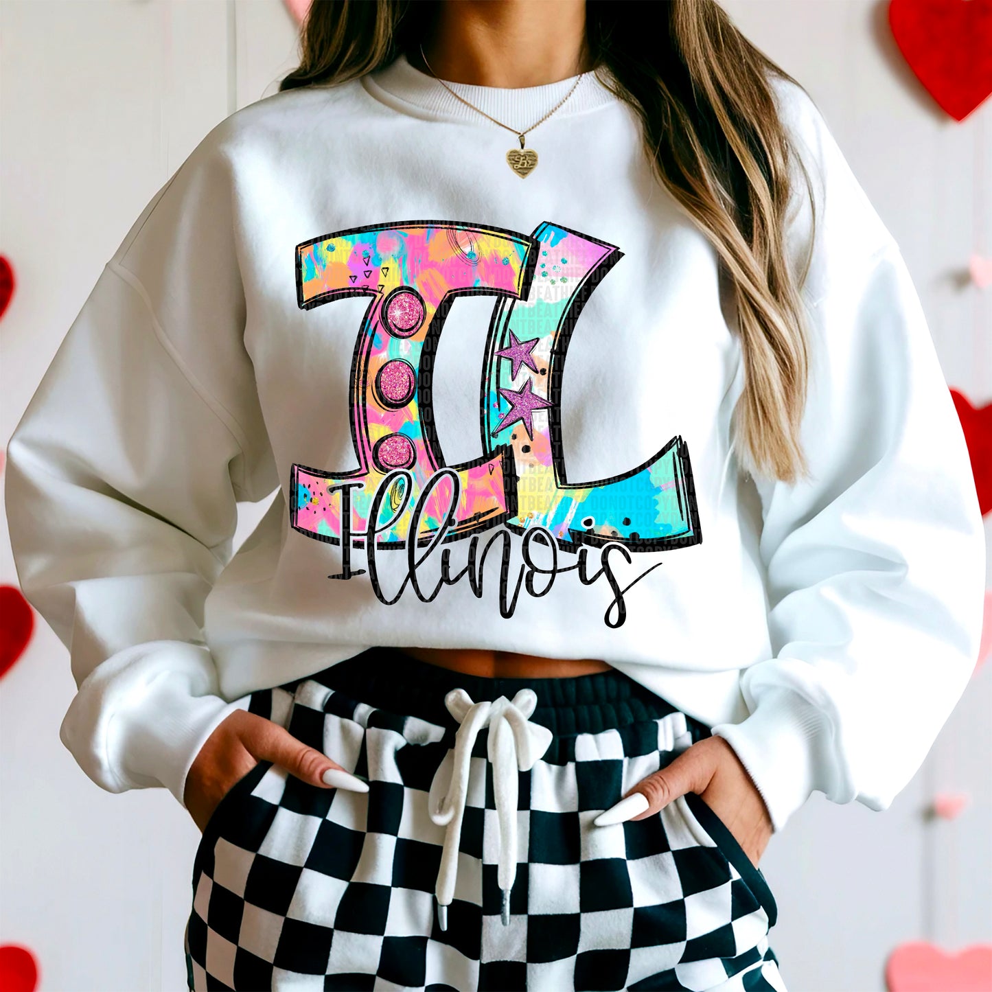 Neon Splashes 50 States- DTF Transfer