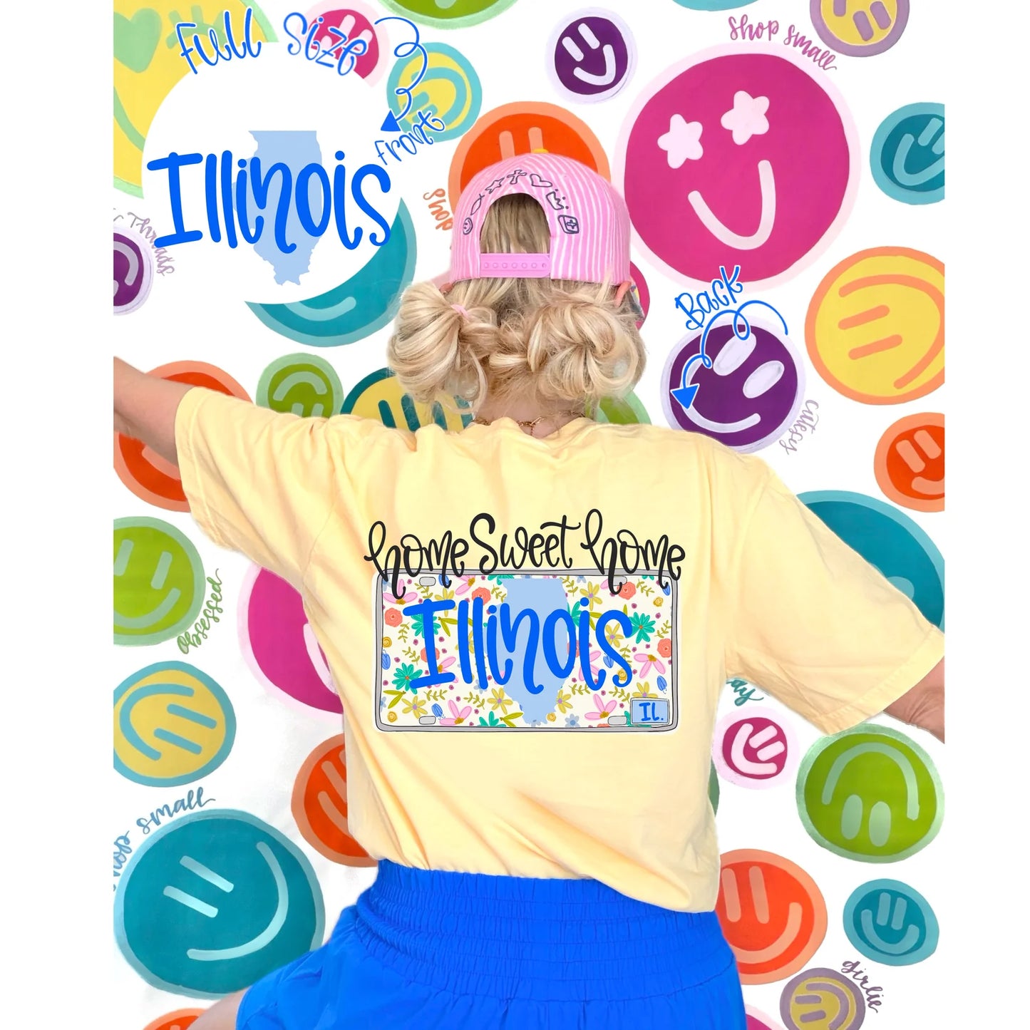 Home Sweet Home Illinois SET-DTF Transfer