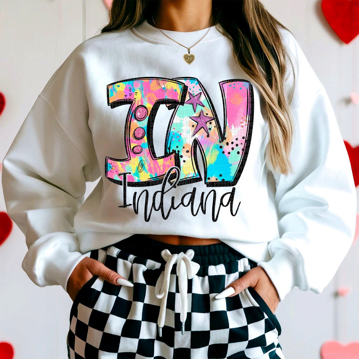 Neon Splashes 50 States- DTF Transfer