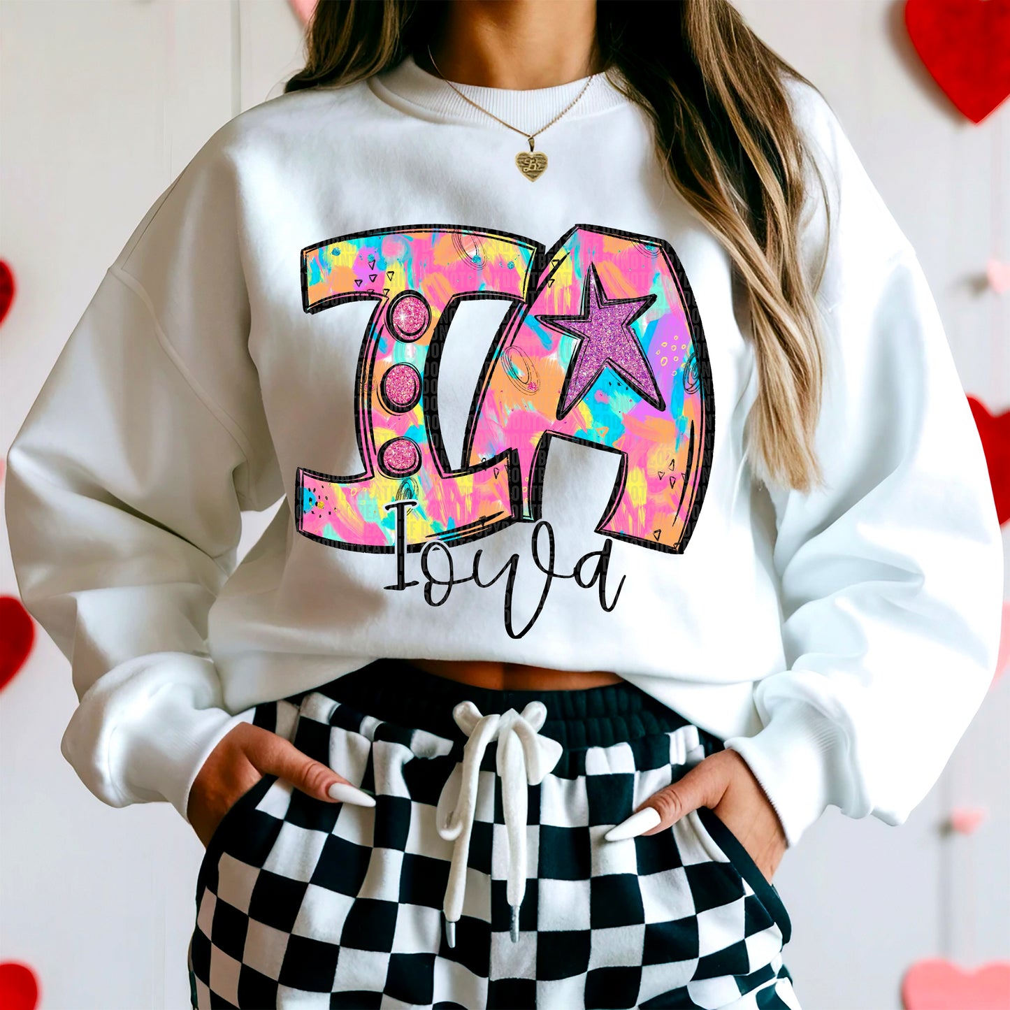 Neon Splashes 50 States- DTF Transfer