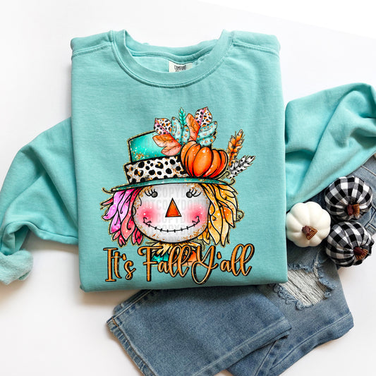 It's fall y'all scarecrow-DTF Transfer