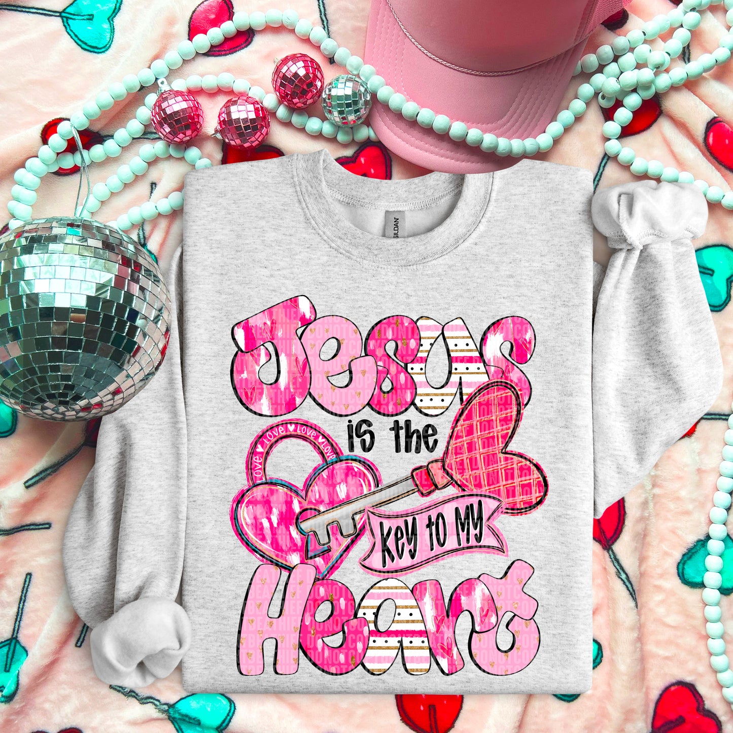 Jesus is the key to my heart- Completed Sweatshirt