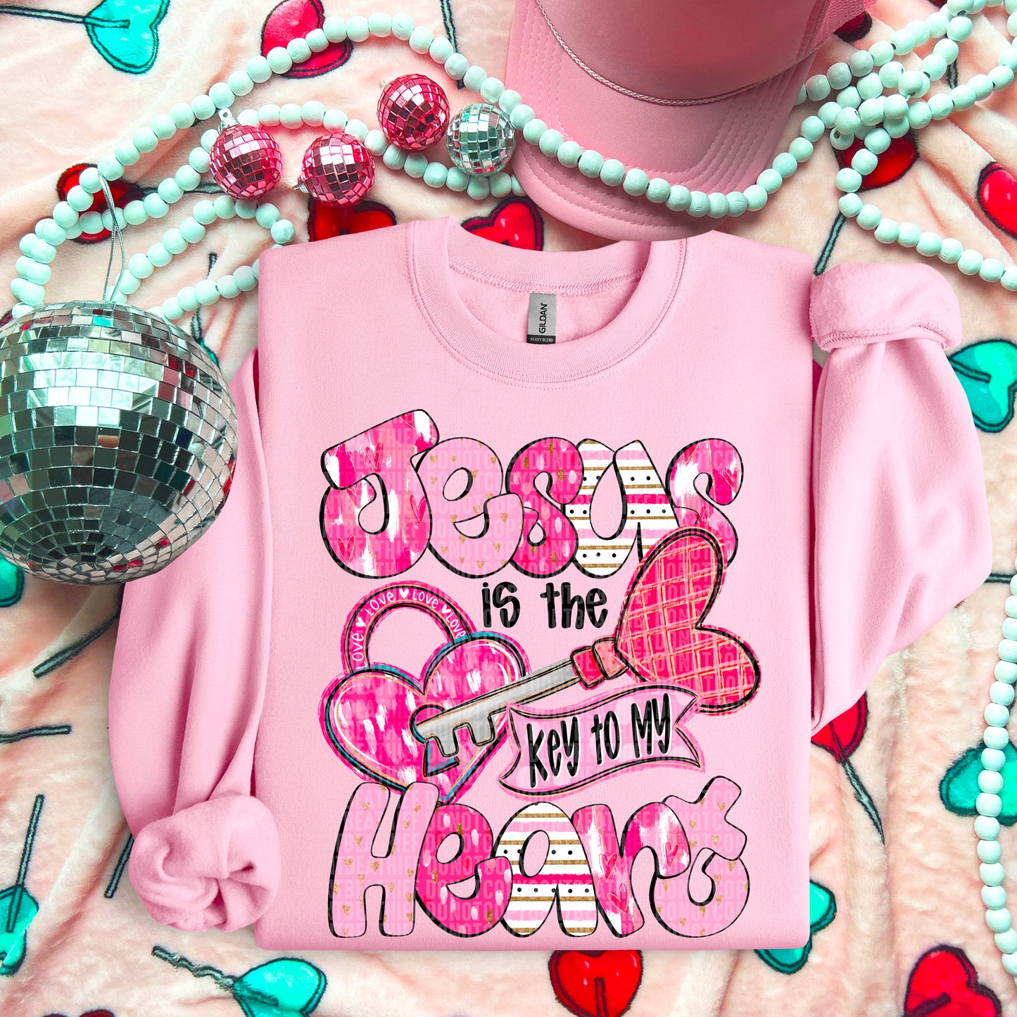 Jesus is the key to my heart- DTF Transfer