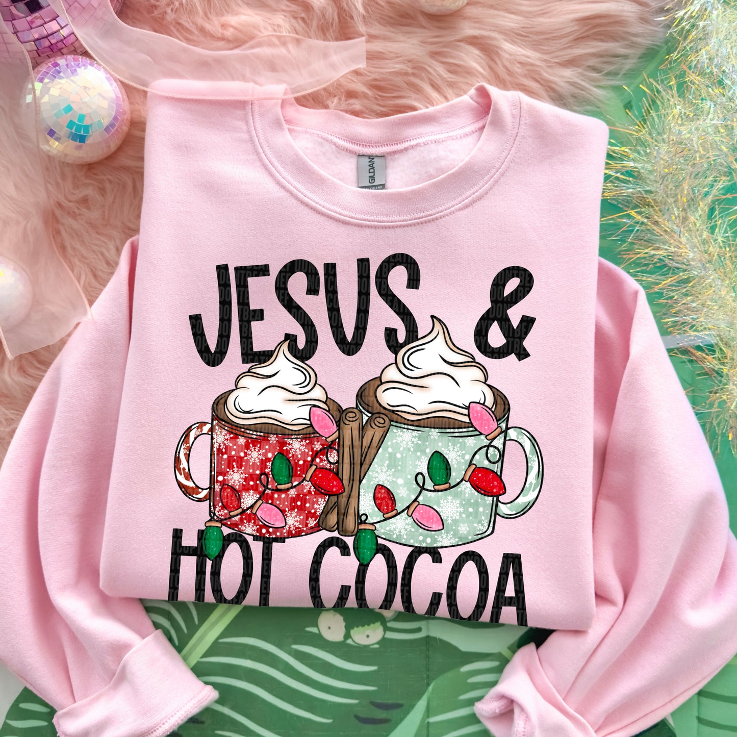 Jesus & hot cocoa- DTF Transfer
