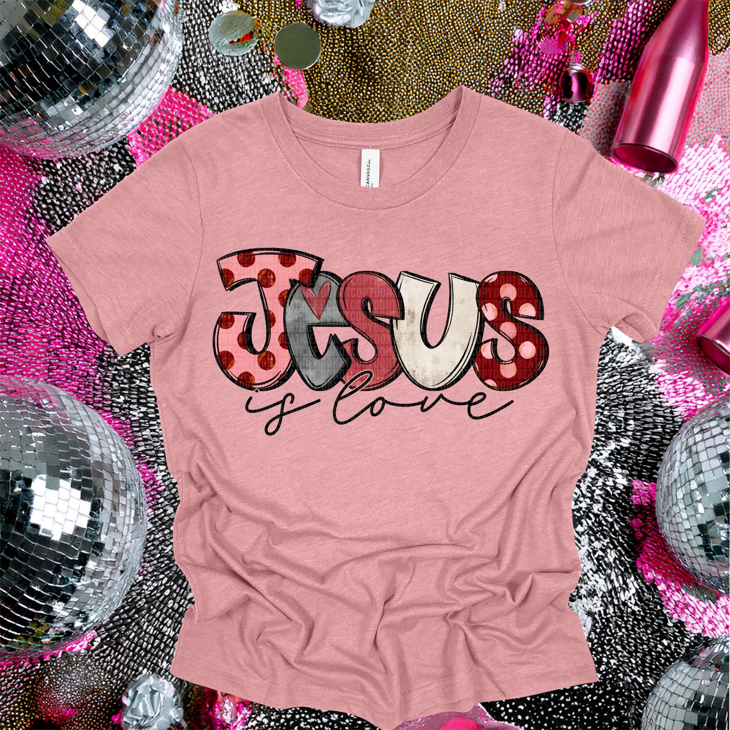 Jesus is love- DTF Transfer