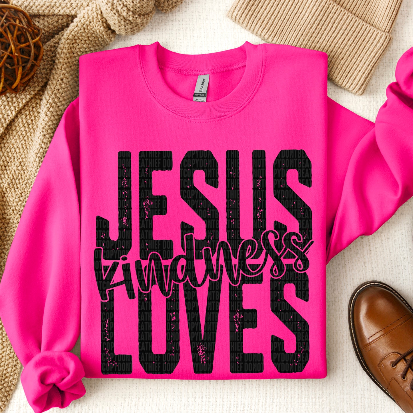 Jesus Loves Kindness- DTF Transfer