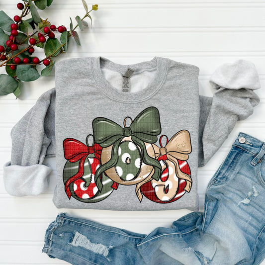 Joy Christmas Ornaments-DTF Transfer