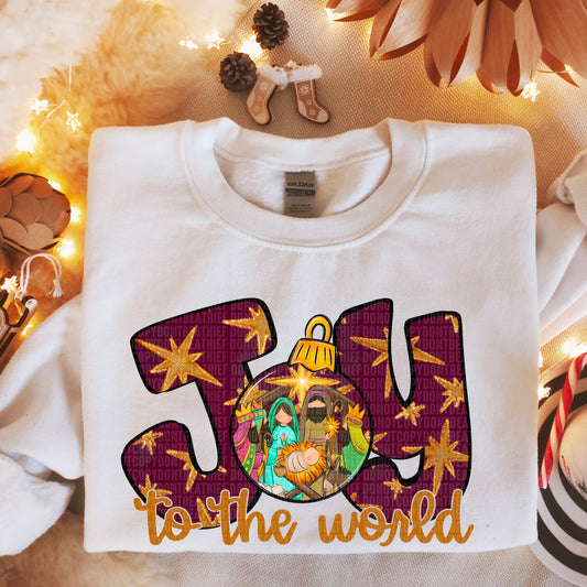 Joy to the world-DTF Transfer