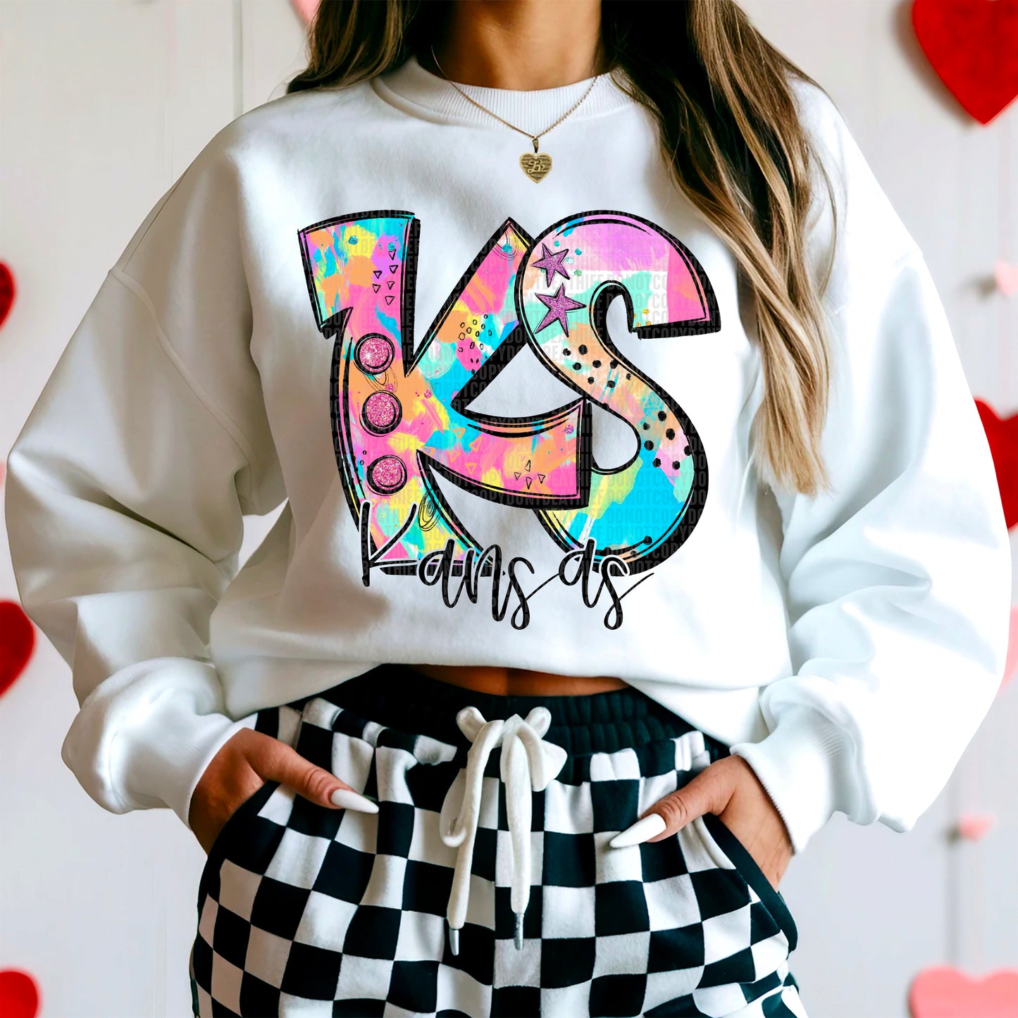 Neon Splashes 50 States- DTF Transfer