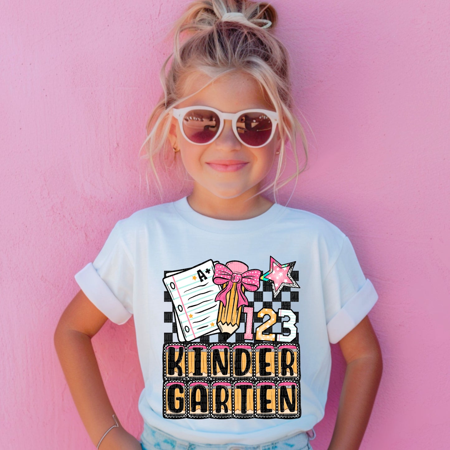 Back to school checkered- DTF Transfer