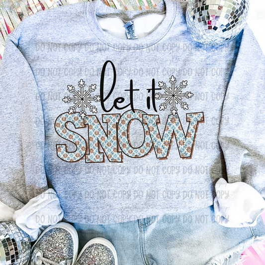 Let it snow-DTF Transfer