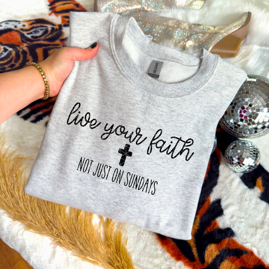 Live Your Faith- DTF Transfer