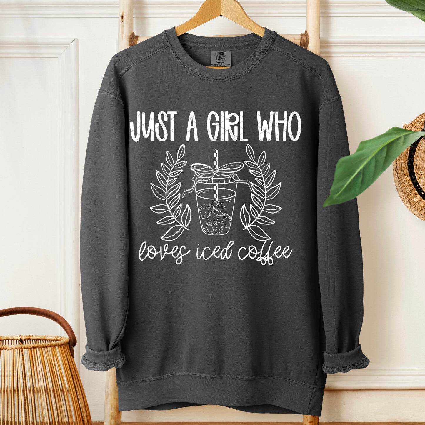 Just a girl who loves iced coffee- DTF Transfer