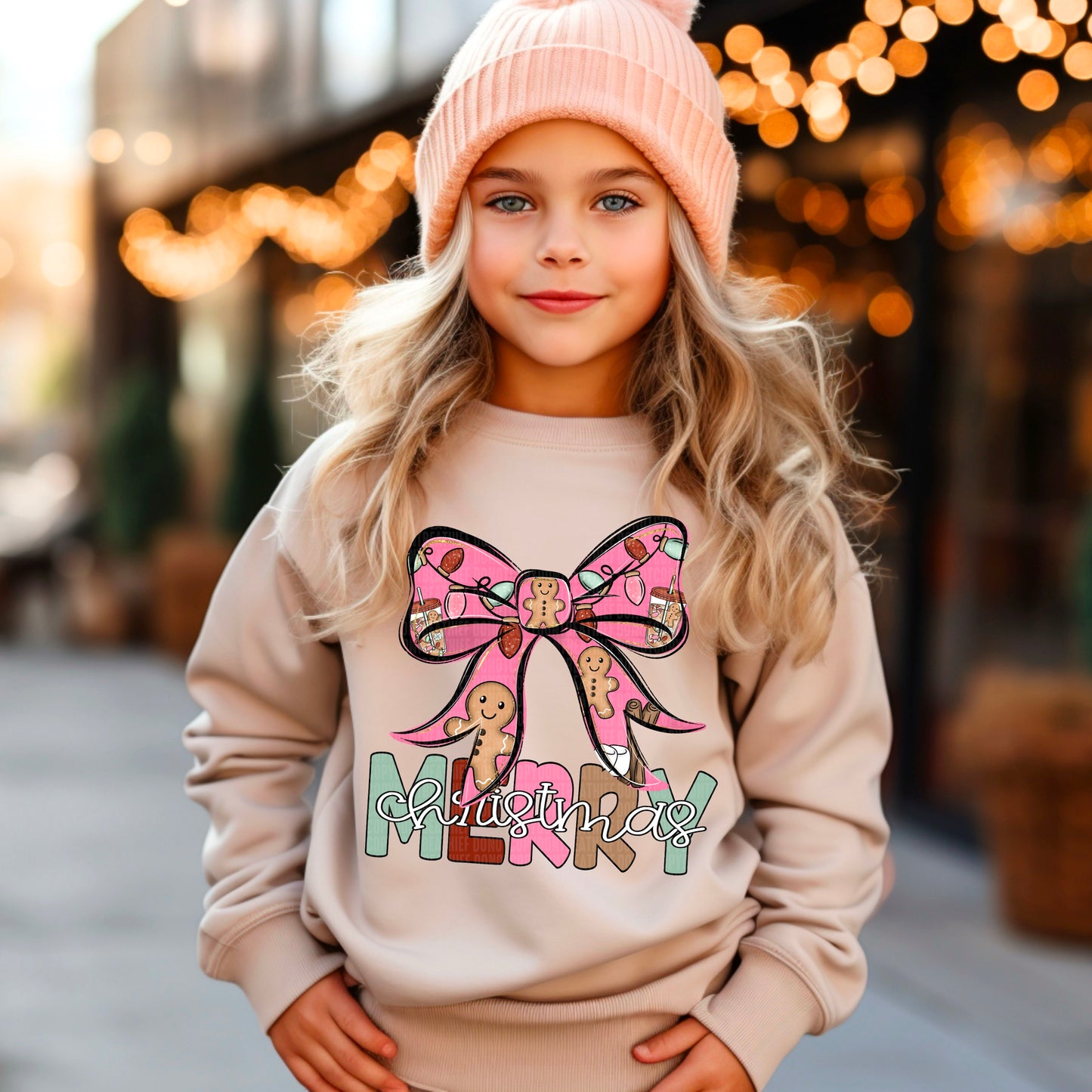 Merry Christmas Bow- DTF Transfer