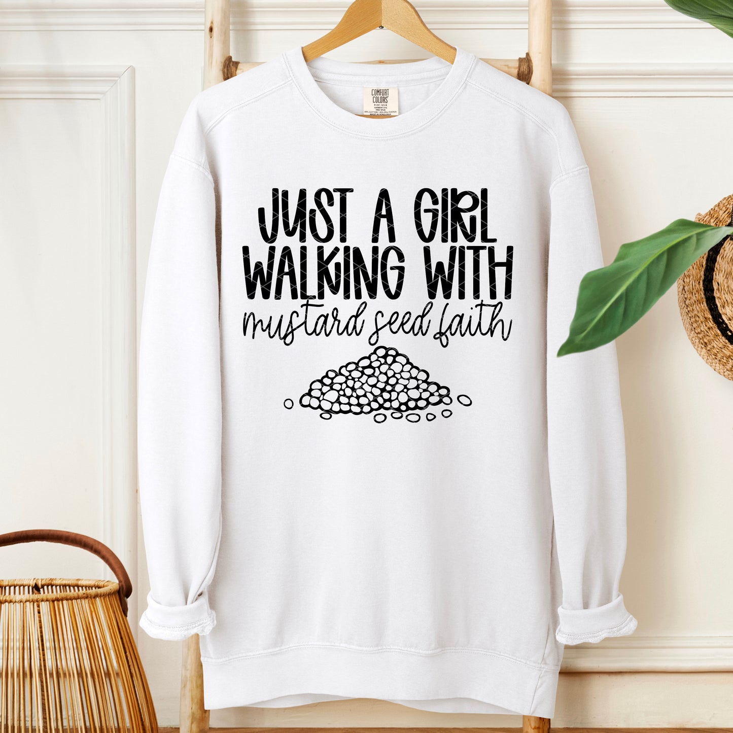 Just a girl walking with mustard seed faith- DTF Transfer